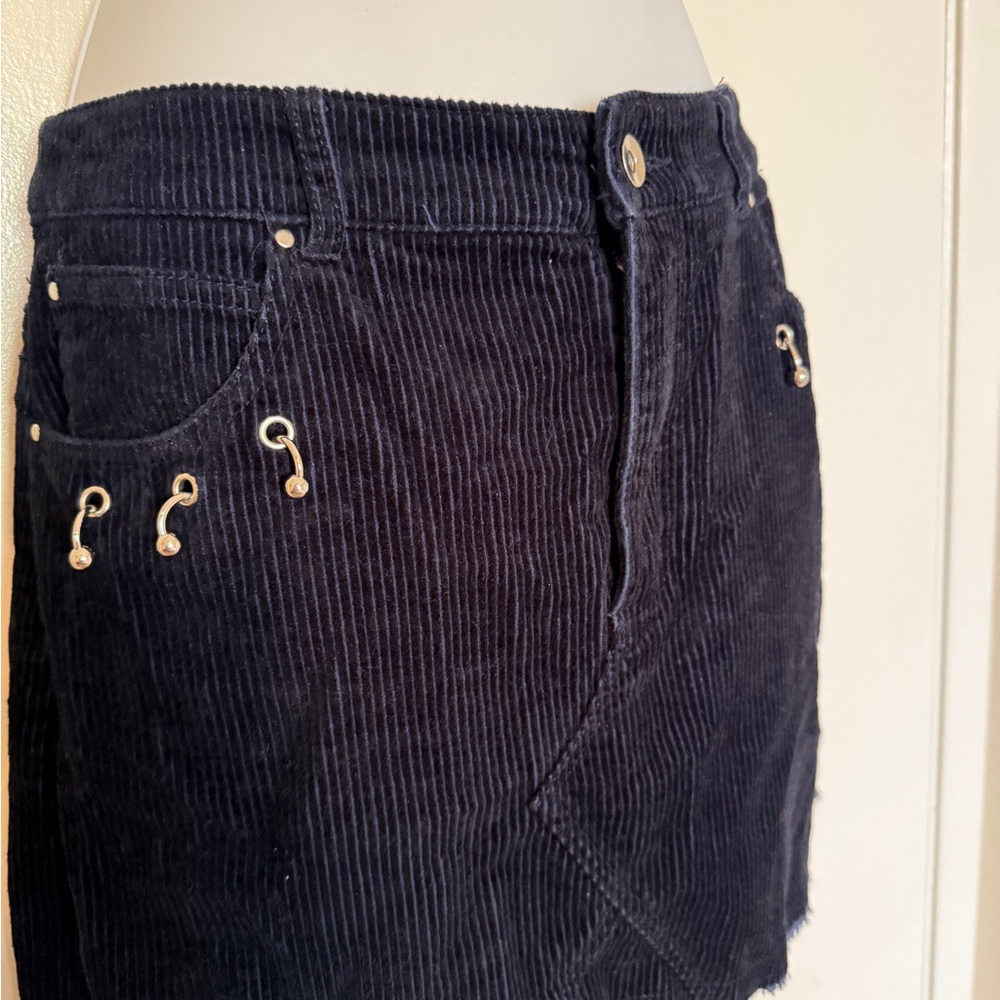 Black Corduroy Skirt